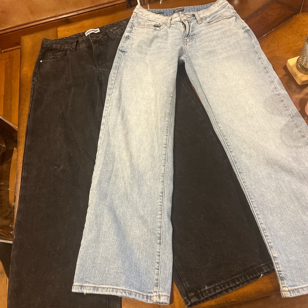 Stylish Black and Light Blue Women's Jeans bundle